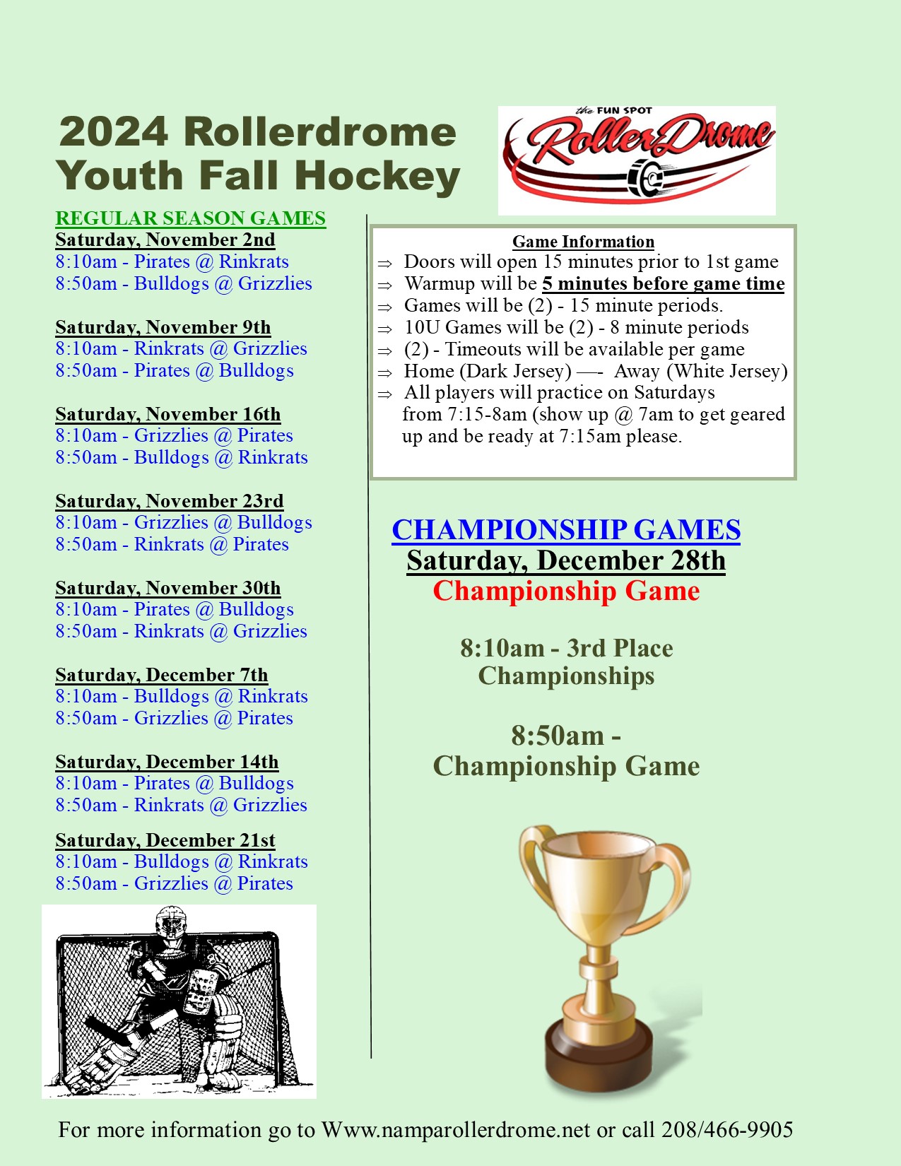 2024 Youth Inline Hockey Games