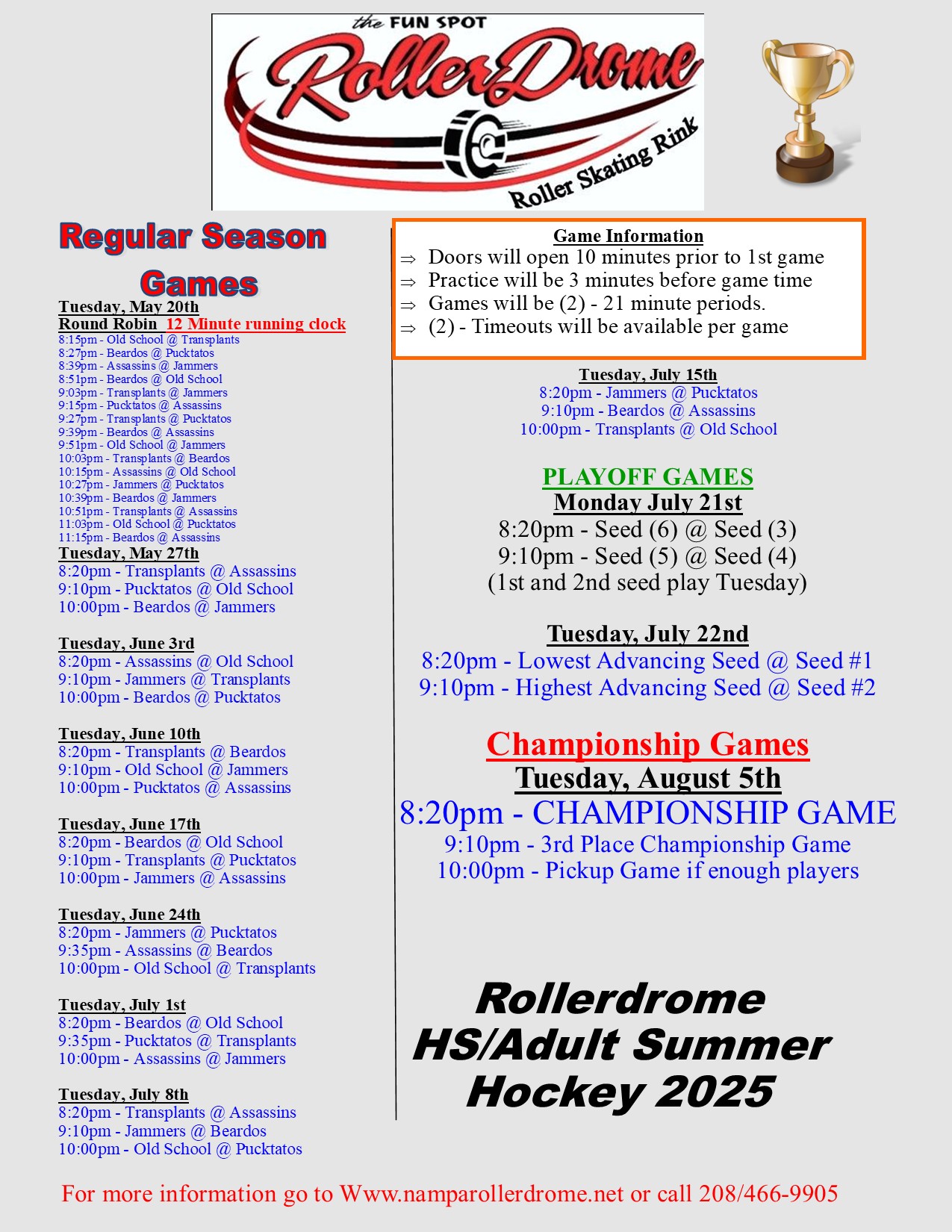 2025 HS/Adult Summer Games